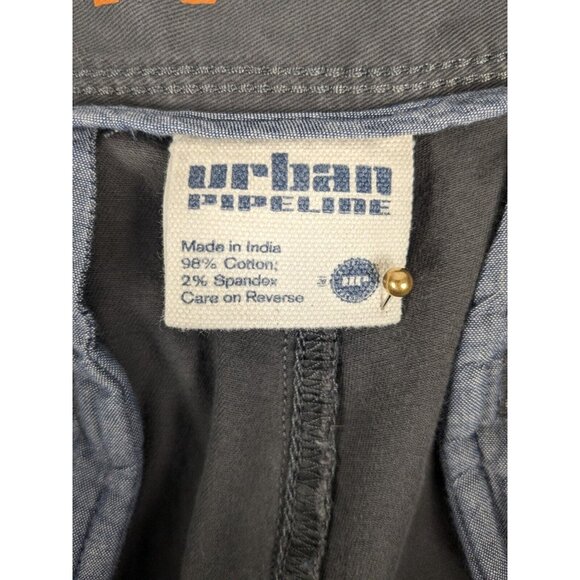 Urban Pipeline Pants Mens 34x34 Gray Slim Fit Straight Leg Max Flex (32x34 Tag) - Picture 7 of 9